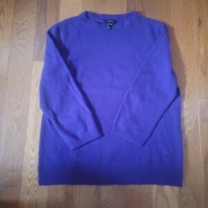 Talbots purple cashmere sweater size large